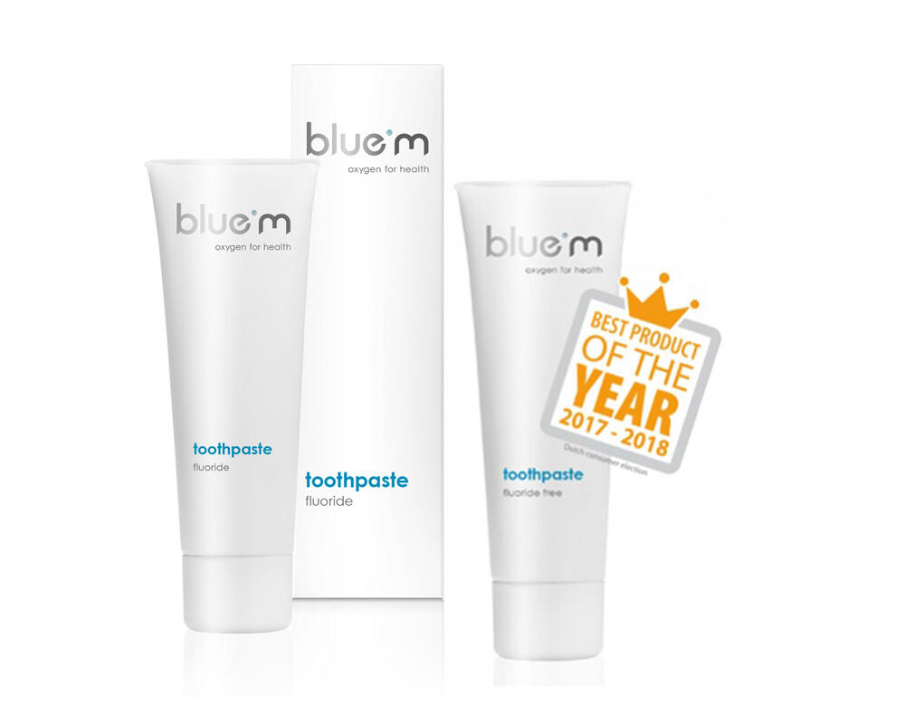 Blue M Zahncreme, 2 x 75ml, Fluorid frei,