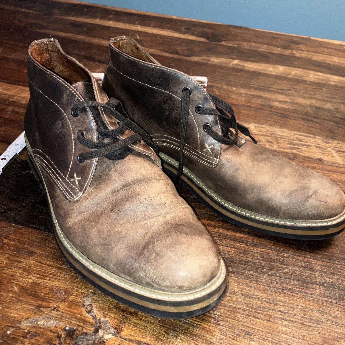 Wolverine 1883 Brown Leather Lace-Up Oxford Shoes , Men