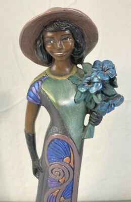 Mahogany Princess African American Beauty Spirited Girl Figurine Parastone Lady