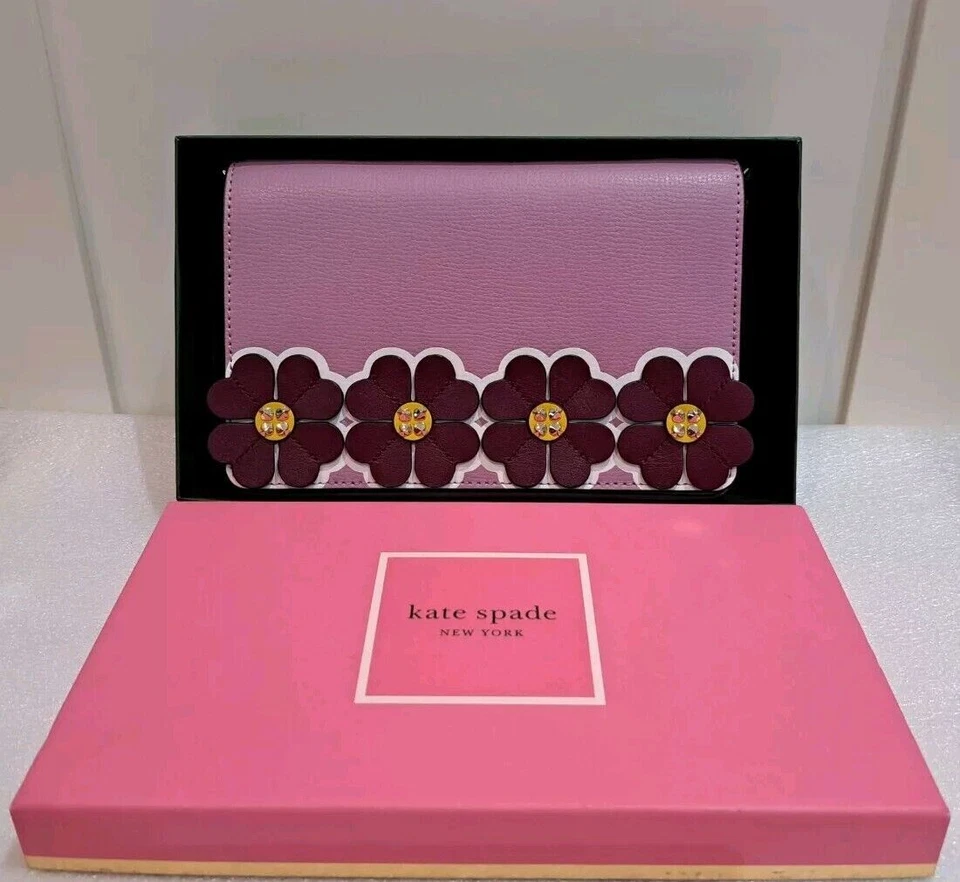 Kate Spade New York Lilac Clover Applique Crossbody Bag New With Tags! Rrp £175! - Image 3 of 4