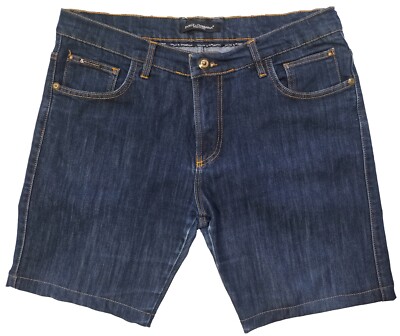 Dolce Gabbana Jeans Shorts Men's Blue Shorts MODIFIED Waist Size 35 In  Cotton