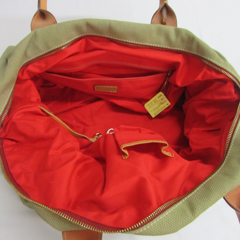 Dooney & Bourke 1975 Women Vintage Duffle Tote Bag Purse Olive Green