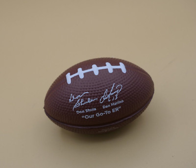 Mini Football Stress Ball   Foam Squeeze Toy Stress Relief DAN MARINO DON SHULA