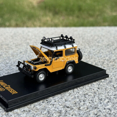 HobbyFans 1/64 Scale Land Cruiser FJ40 Yellow1 Diecast Car Toy