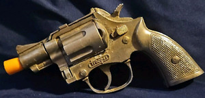 Vintage Hubley Trooper Toy Cap Gun Pistol Die Cast as is display or restoration