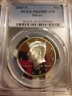 2003 S SILVER PROOF KENNEDY HALF DOLLAR PCGS PR69DCAM