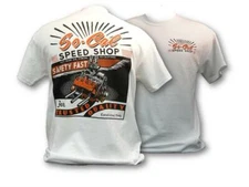 So-Cal Speed Shop Flathead (7031) White T-SHIRT 100% Cotton MOPAR CHEV FORD NHRA