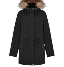 Soulcal Class Parka Womens Black Uk Size 10 #ref34