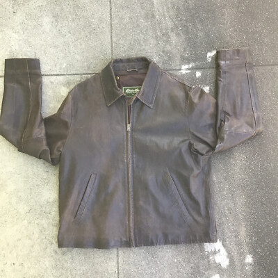 Eddie Bauer Leather Jacket サイズL 羊革 Eddie Bauer Leather Jacket サイズL 羊革