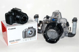 Kit Photographie Sous Marine Etui Giosim Pour Canon Eos 1200