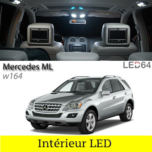 Kit 19 ampoules LED blanc habitacle pour Mercedes ML W164 2005-2011