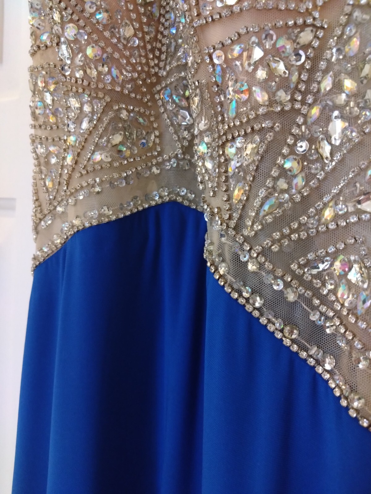 Designer Evening Dress Royal Blue 12 Maxi By Mascara London eBay