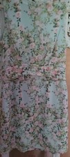 Forever 21 Floral Dress Medium Mint Green Pink Floral