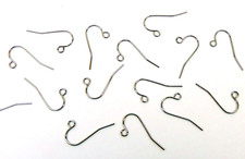 100 STAINLESS Steel Ear Wires earring Hooks with open loop Earrings  EarWires