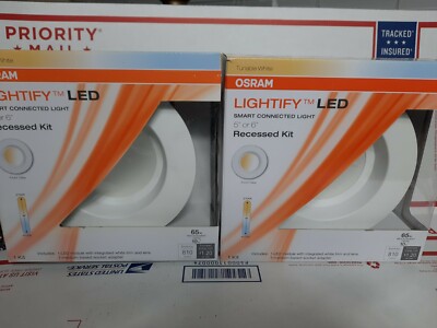 2-OSRAM LIGHTIFY Sylvania LED Recessed Smart dimmable Tunable White 5/6 inch