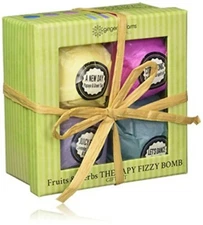 Ginger Lily Farm's Botanicals Fruits & Herbs Therapy Fizzy Bomb Gift Set!