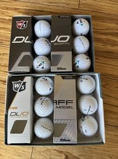 New Wilson Staff , Multi Types Golf Balls- 1 Dozen - White - As Pictured