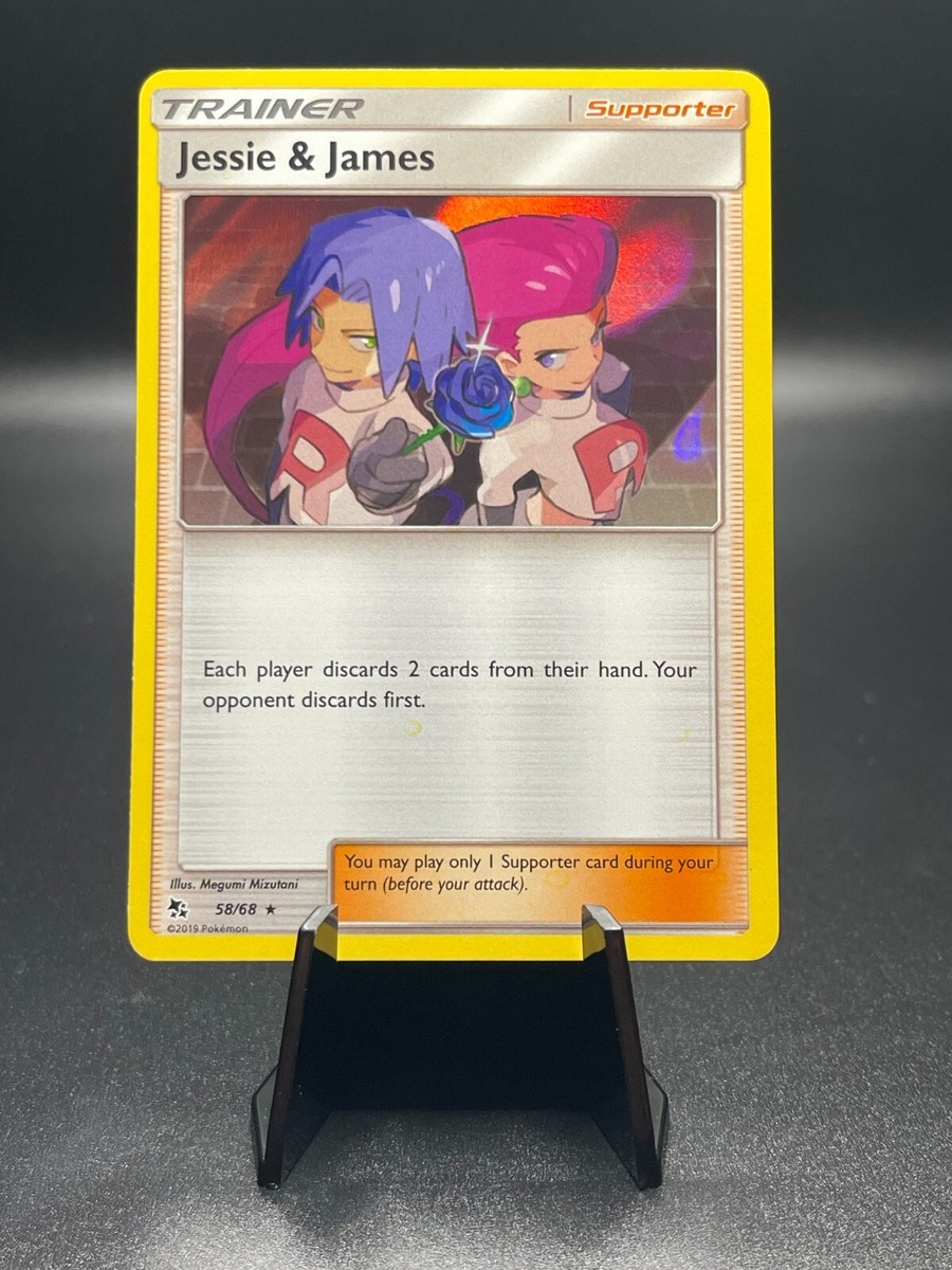 jessie and james pokemon card value Jessie & James Reverse Holo 58/68 Pokemon Hidden Fates