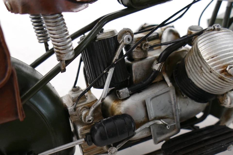 322 INDIAN Military - 34cm Blechmodell Motorrad Metallmodell Metall Blech - Bild 4 von 4