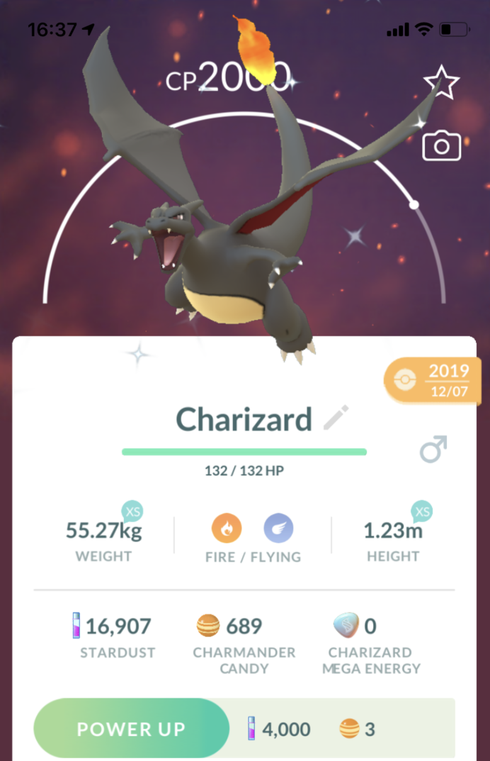Pokémon Go – Shiny Dracaufeu (Charizard) Lvl30+ – 3 Attaques Débloquées – Échange Digital
