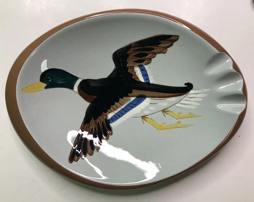 Vintage MCM STANGL POTTERY DUCK ASHTRAY Handpainted Trenton NJ