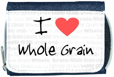 I Love Heart Vollkorn Denim Geldbörse
