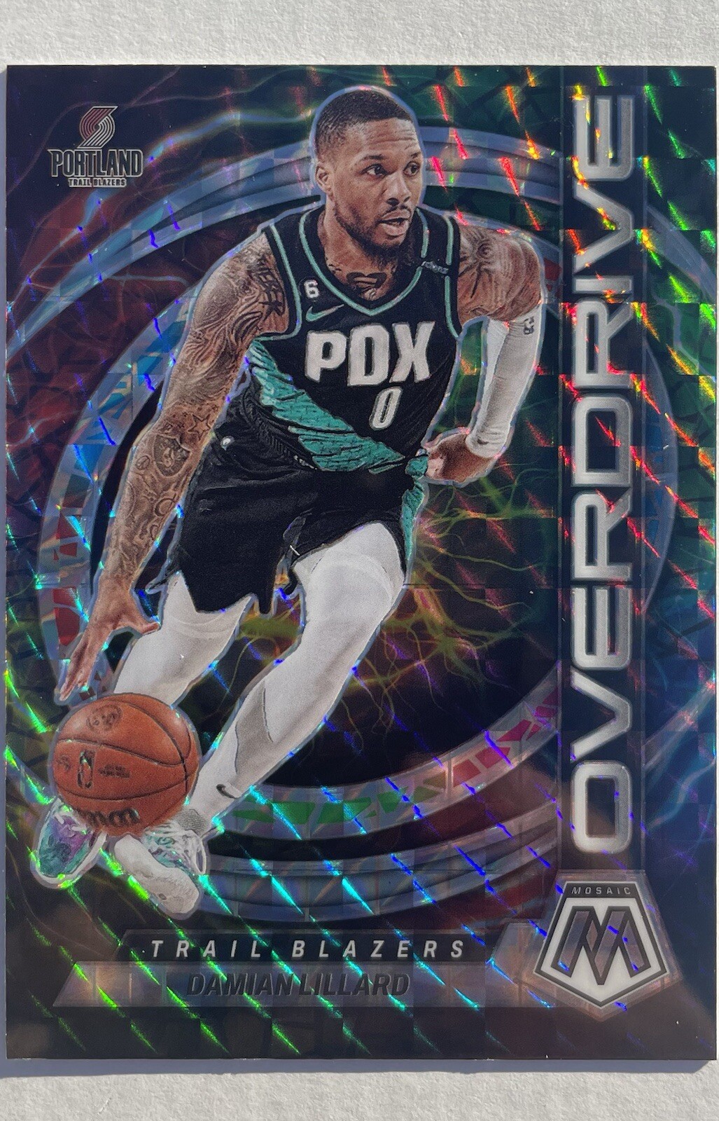 Damian Lillard 2022 Panini Mosaic Overdrive #20