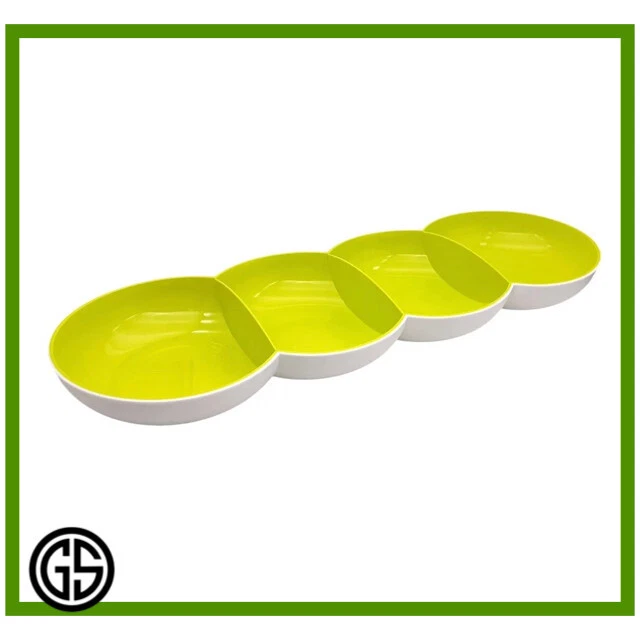 Tupperware Allegra 4 Peas Serving Tray Green Limited Edition - Image 3 of 4