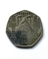 UK 2023 King Charles III Coronation 50p Fifty Pence Coin Circulated VGC