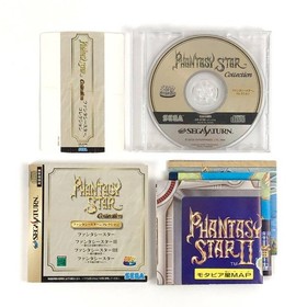 Phantasy Star Collection W/Obi Map Sega Saturn SS Used Game Good NTSC-J Japan JP