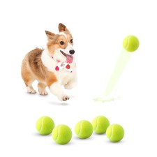 6 Pack Mini Tennis Balls for Pet Playing Fecth, 2 inch Dogs Training Tennis B...