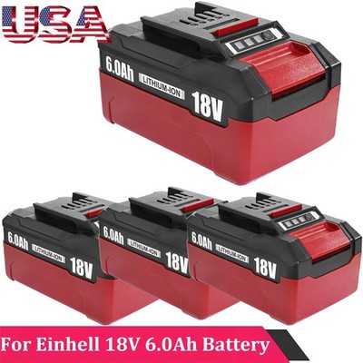 2-4Pack 18V 6.0Ah Battery Pack Compatible with Einhell Tools X-Change 4511396 US