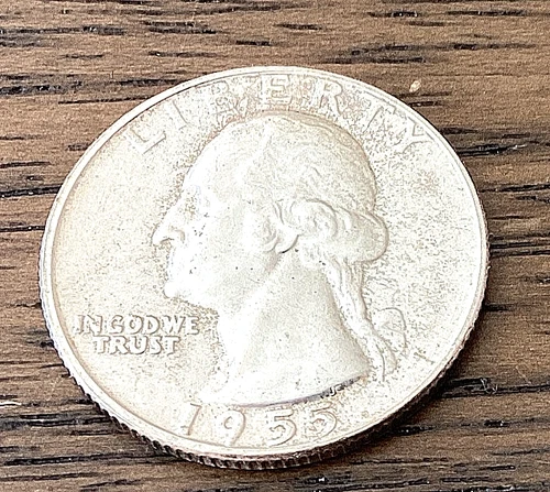 1955 Washington Quarter BU Uncirculated Mint State 90% Silver 25c US Coin