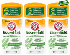 Arm & Hammer Essentials Deodorant Rosemary Lavender 2.5 oz (Pack of 3)