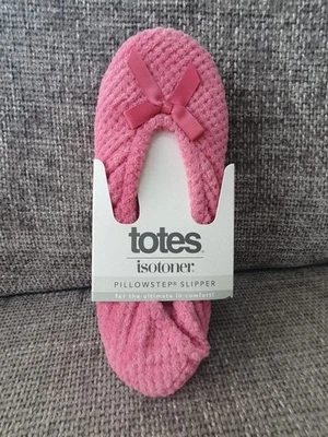 Ladies Pink Totes isotoner pillowstep slippers. Size Extra Large (UK 7-8)