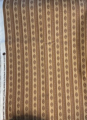 Toasted Bone Bloom STRIPE By Jo Morton For Andover HALF YARD