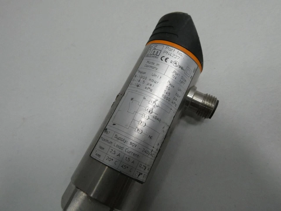 Ifm Efector PN4227 Pressure Sensor 0-14.5psi 90-240v-ac - Image 4 of 4