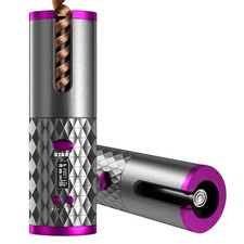 Cordless Automatic Hair Curler 34W LCD Digital Display Rechargeable Ceramic