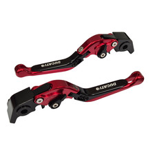 Adjustable Red Clutch & Brake Levers For Ducati Streetfighter 848 2012-2015