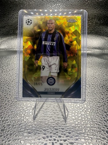 2023-24 Topps Chrome Sapphire UEFA Ronaldo #CVS-8 Variation SSP Yellow /75 🔥