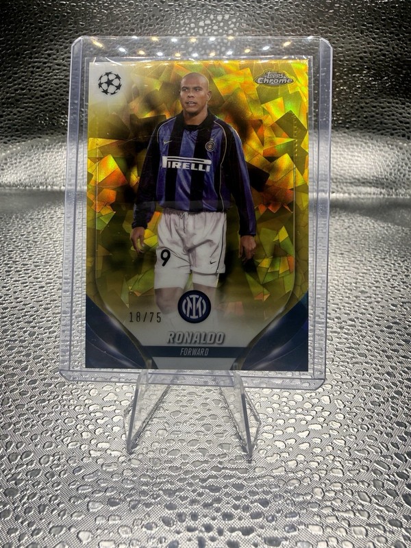 2023-24 Topps Chrome Sapphire UEFA Ronaldo #CVS-8 Variation SSP Yellow /75 🔥