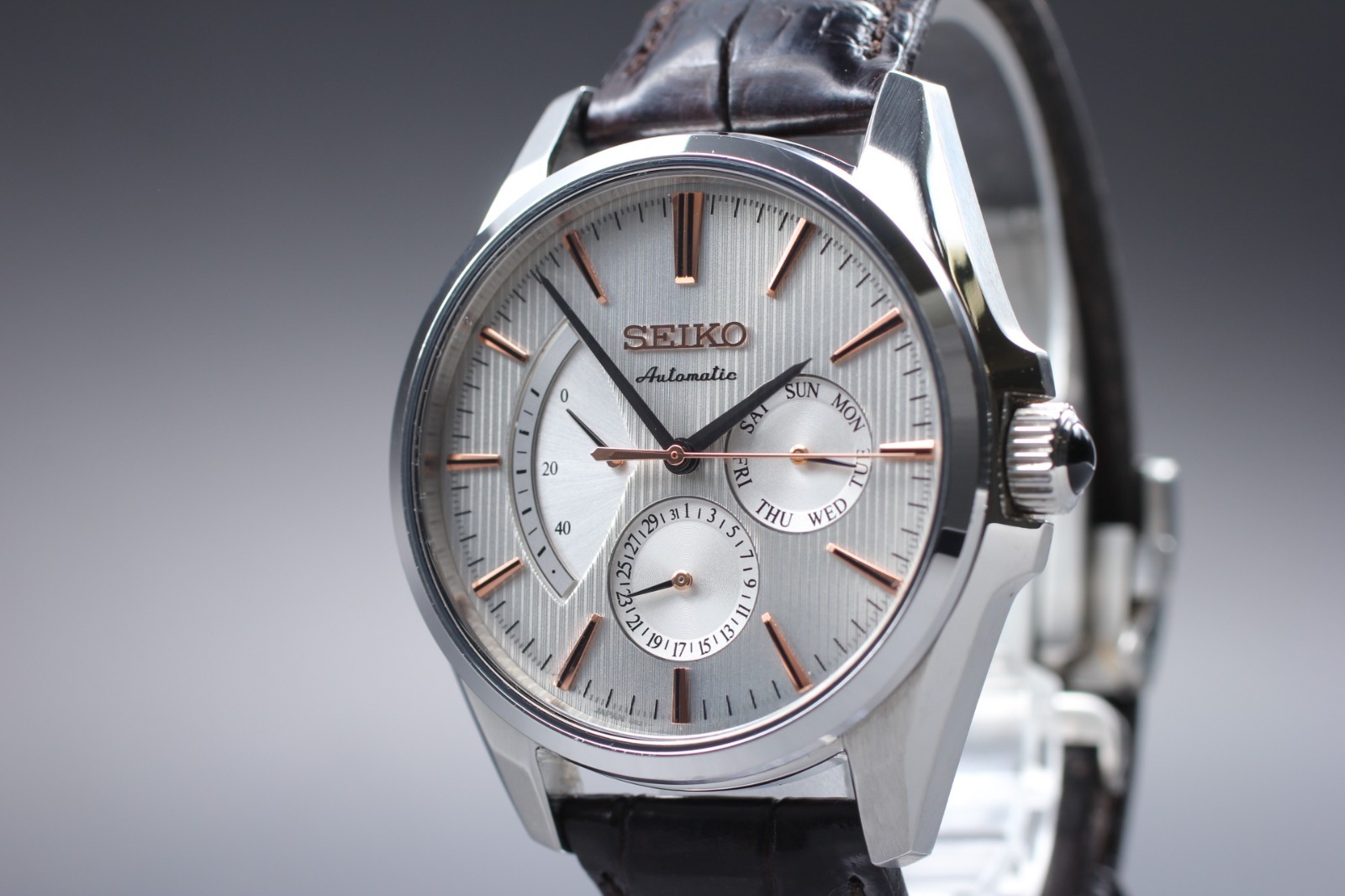 [NEAR MINT] SEIKO Presage SARW033 6R21-01C0 Power Reserve Automatic Watch Japan