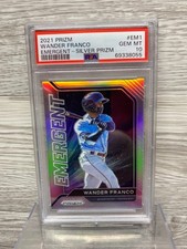 2021 PANINI PRIZM EMERGENT SILVER HOLO #EM1 WANDER FRANCO PSA 10