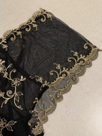 BNWT Womens Lise Charmel Black & Gold High-Waisted Lace Panties, Size XL