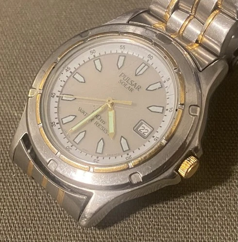 Vintage 1997 Pulsar (Seiko) Solar Men’s Watch V145-0A50