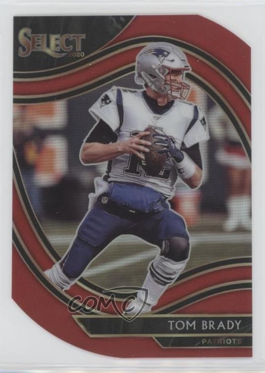 2020 Panini Select Field Level Red Prizm Die-Cut Tom Brady #301 11to