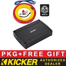 KICKER KXMA800.4 CLASS D MONO AMP BOAT/MARINE AUDIO AMPLIFIER PACKAGE 4AWG KIT