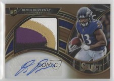 2020 Panini Select Copper Prizm 48/49 Devin Duvernay #JRS-DDU Auto wd9