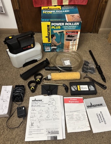 Wagner Power Roller Plus Cordless Multi-Speed Painting System #949. Complete!