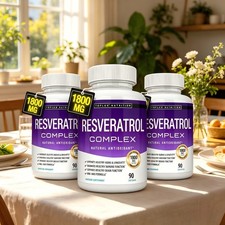 1800mg, 3 Pack Toplux Resveratrol Complex 90 ...